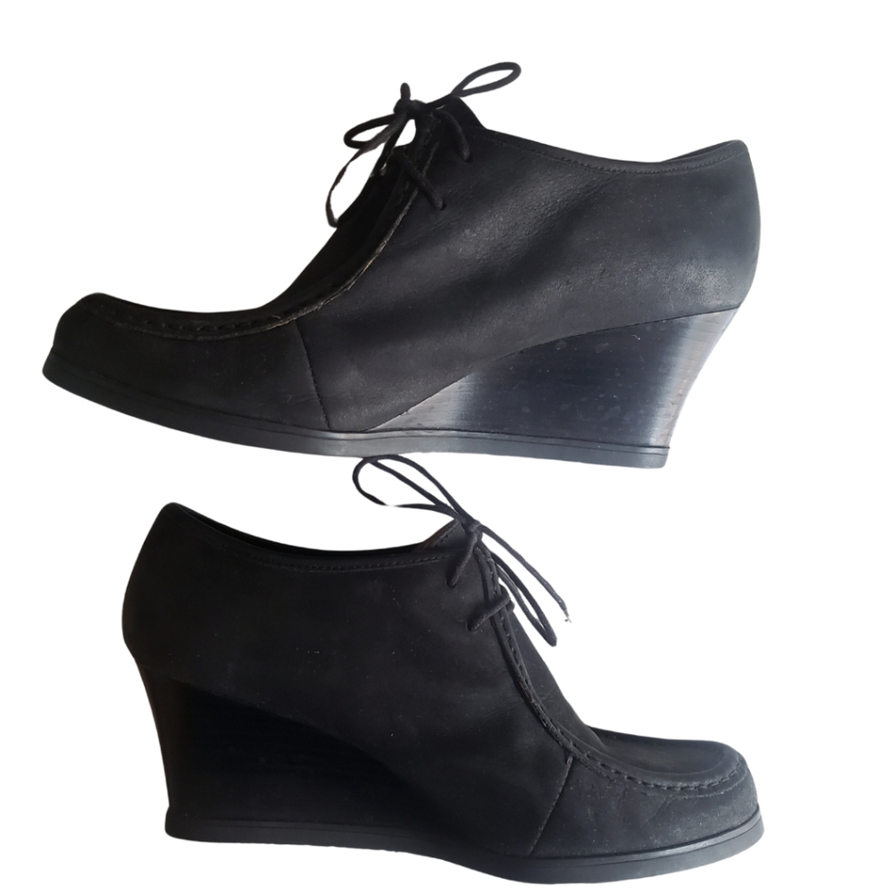 Ralph Lauren Denver wedge heels booties